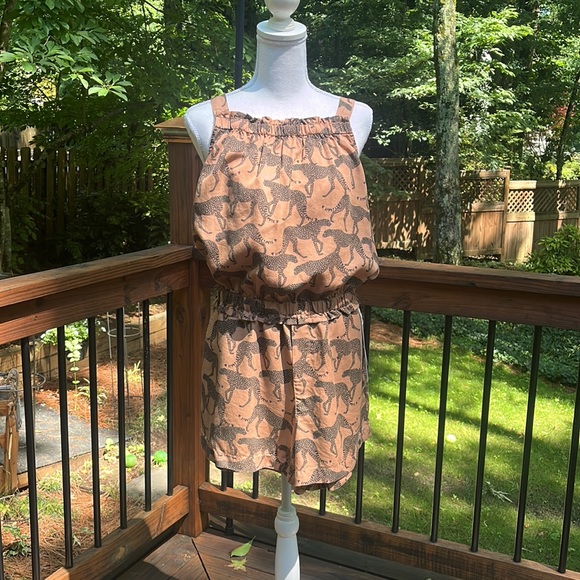 Jane + Delancey Cheetah Top and Short Set NWT - Picture 1 of 17